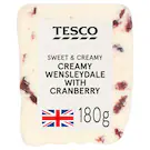 Image of Tesco Creamy Wensleydale With Cranberry 180G